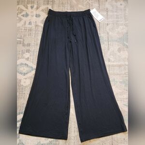 Lululemon Athletics Black Modal High Rise Wide Leg Pants